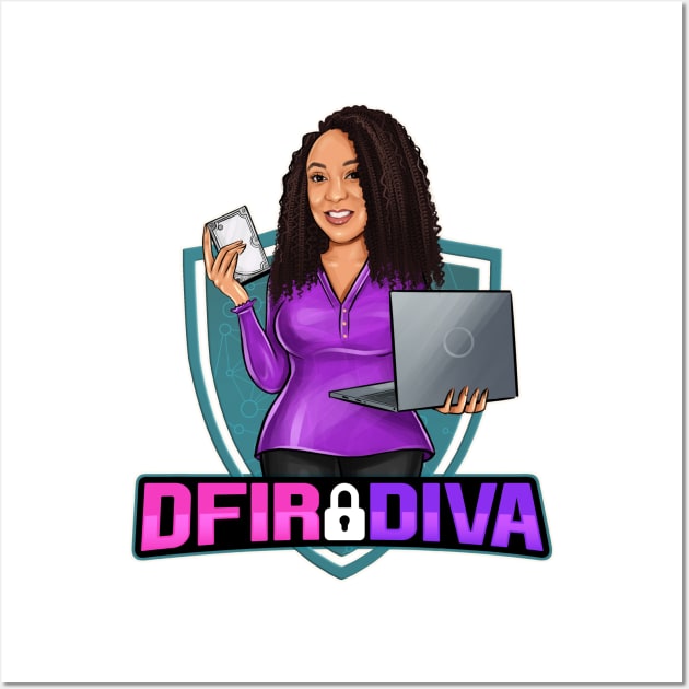 DFIR Diva Full Logo Wall Art by DFIR Diva